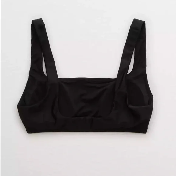 NWOT Aerie Wide Strap Scoop Bikini Top - Picture 2 of 6